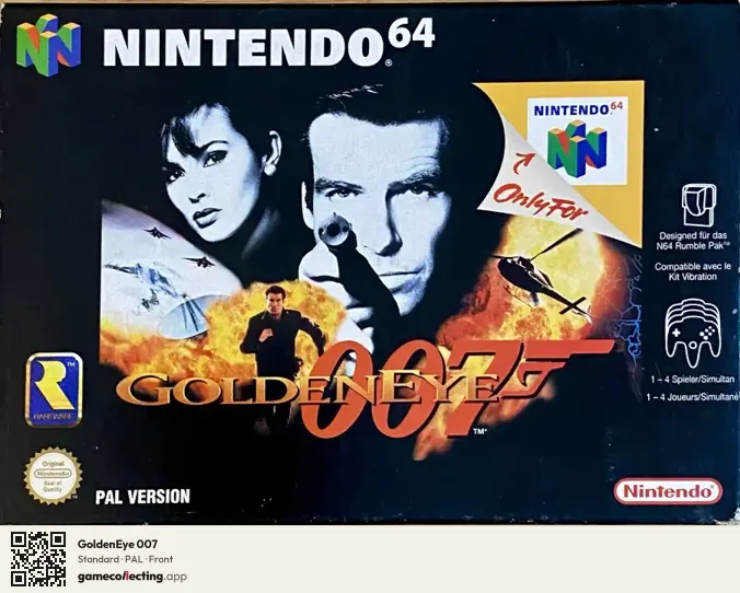 GoldenEye 007 Nintendo 64, PAL box front