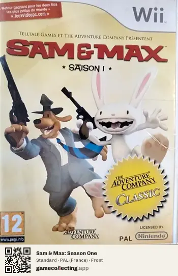 Sam & Max: Season One Nintendo Wii, France box front
