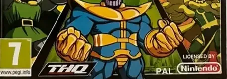 Marvel Super Hero Squad: The Infinity Gauntlet, the PEGI square on its front