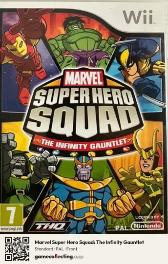 Marvel Super Hero Squad: The Infinity Gauntlet Nintendo Wii, PAL box front