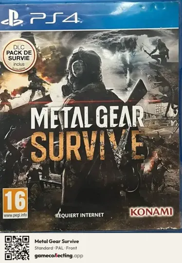 Metal Gear Survive PlayStation 4, PAL box front