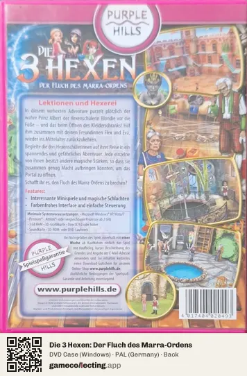 Die 3 Hexen: Der Fluch des Marra-Ordens Computer, Germany box back