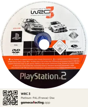 WRC 3 PlayStation 2, PAL disc