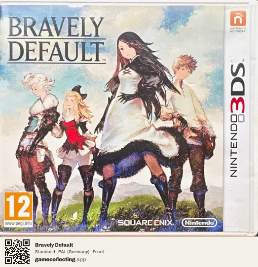 Bravely Default Nintendo 3DS, Germany box front