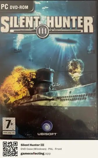 Silent Hunter III Computer, PAL box front