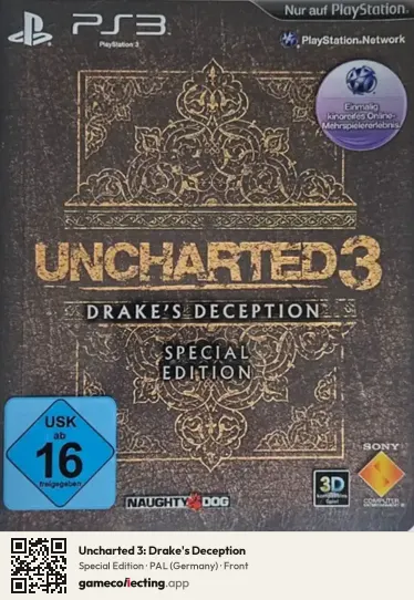 Uncharted 3: Drake's Deception PlayStation 3, Germany box front