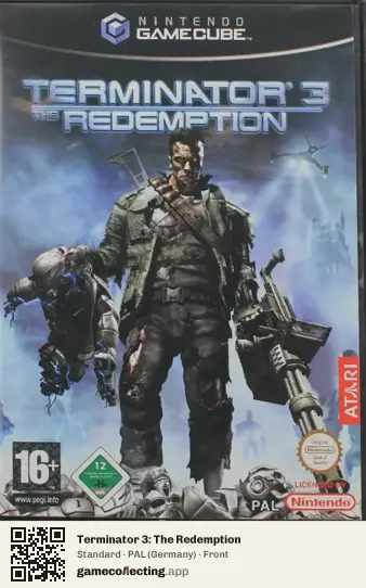 Terminator 3: The Redemption Nintendo GameCube, Germany box front