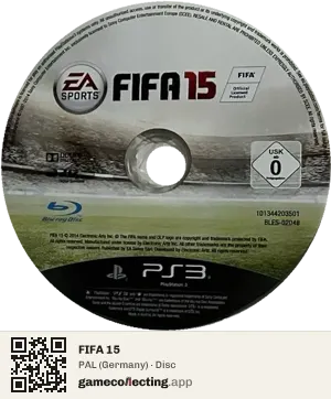 FIFA 15 PlayStation 3, PAL disc