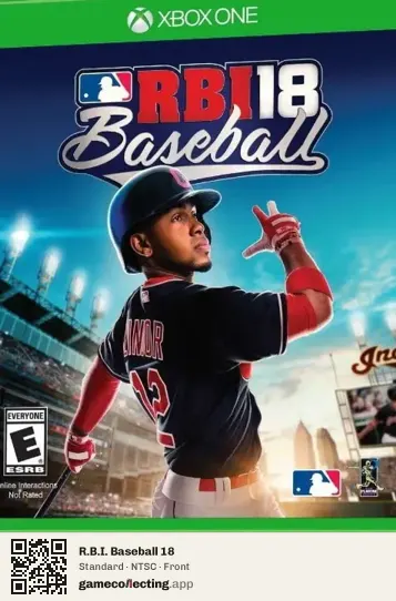 R.B.I. Baseball 18 Xbox One, NTSC box front