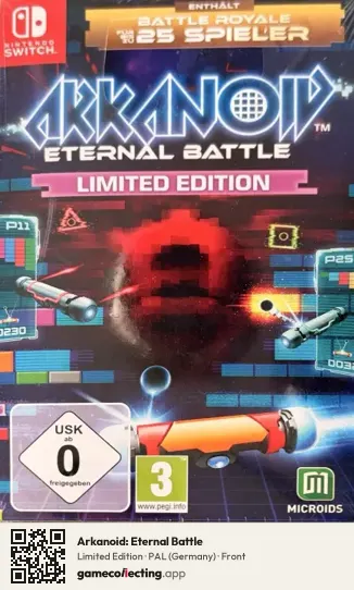 Arkanoid: Eternal Battle Nintendo Switch, Germany box front