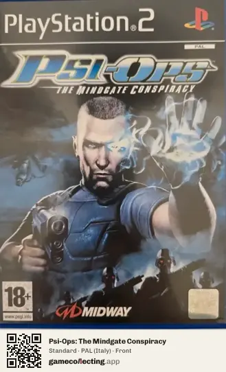 Psi-Ops: The Mindgate Conspiracy PlayStation 2, Italy box front