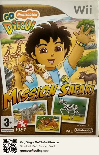 Go, Diego, Go! Safari Rescue Nintendo Wii, France box front