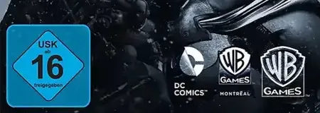 Batman: Arkham Origins, the USK square on its front