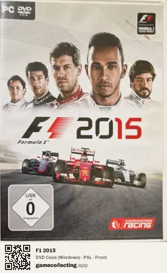 F1 2015 Computer, PAL box front