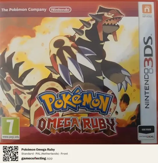 Pokémon Omega Ruby Nintendo 3DS, Netherlands box front