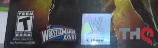 WWE '12, the ESRB box on its front