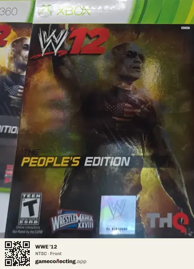 WWE '12 Xbox 360, NTSC box front