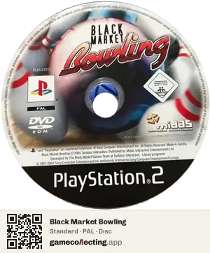 Black Market Bowling PlayStation 2, PAL disc