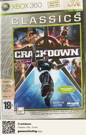 Crackdown Xbox 360, PAL box front