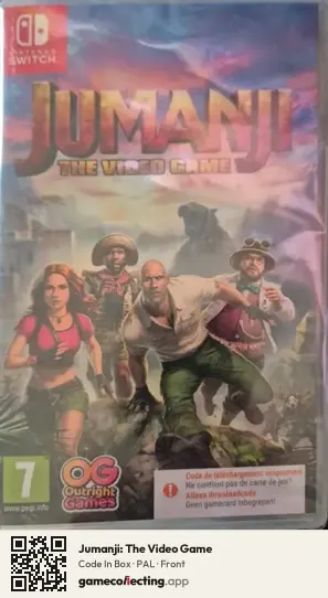 Jumanji: The Video Game Nintendo Switch, PAL box front