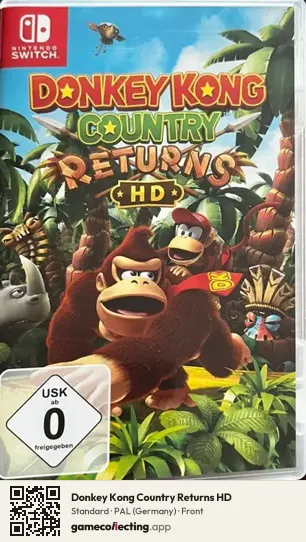 Donkey Kong Country Returns HD Nintendo Switch, Germany box front
