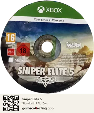 Sniper Elite 5 Xbox Series X, PAL disc