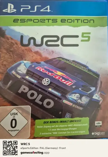 WRC 5 PlayStation 4, Germany box front