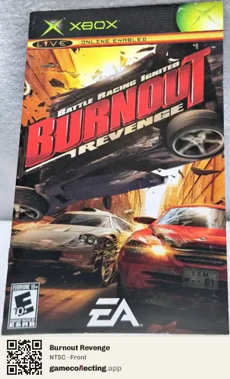 Burnout Revenge Xbox, NTSC box front