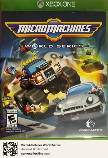 Micro Machines World Series Xbox One, NTSC box front