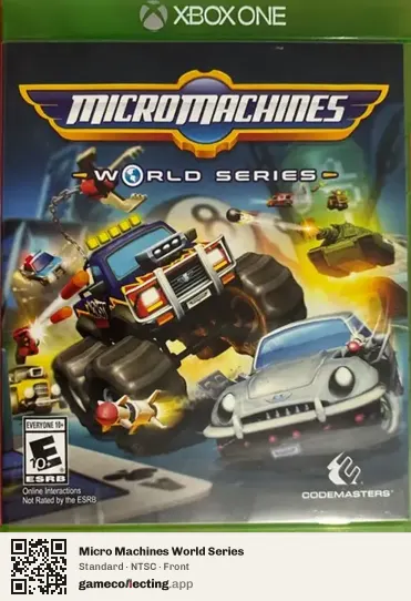 Micro Machines World Series Xbox One, NTSC box front