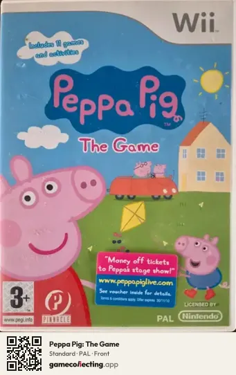 Peppa Pig: The Game Nintendo Wii, PAL box front