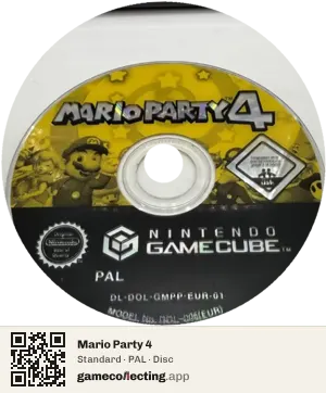 Mario Party 4 Nintendo GameCube, PAL disc