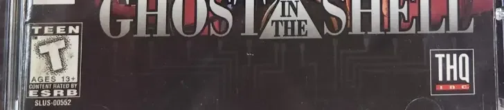 Ghost in the Shell, the ESRB box on its front
