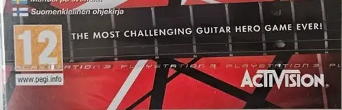 Guitar Hero: Van Halen, the PEGI square on its front