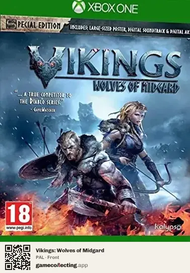 Vikings: Wolves of Midgard Xbox One, PAL box front