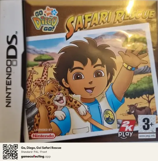 Go, Diego, Go! Safari Rescue Nintendo DS, PAL box front