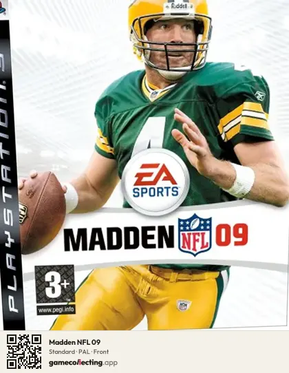 Madden NFL 09 PlayStation 3, PAL box front