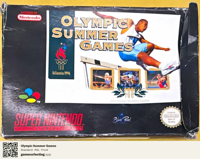 Olympic Summer Games Super Nintendo Entertainment System, PAL box front