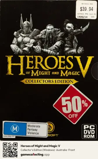Heroes of Might and Magic V Computer, Australia box front