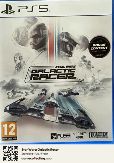 Star Wars: Galactic Racer PlayStation 5, PAL box front
