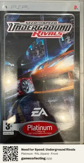Need for Speed: Underground Rivals PlayStation Portable, Spain box front