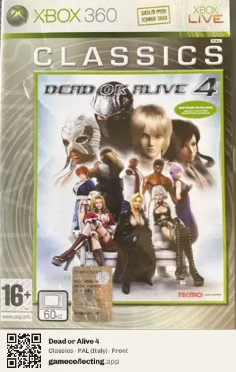 Dead or Alive 4 Xbox 360, Italy box front