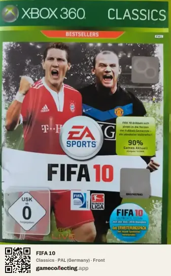 FIFA 10 Xbox 360, Germany box front