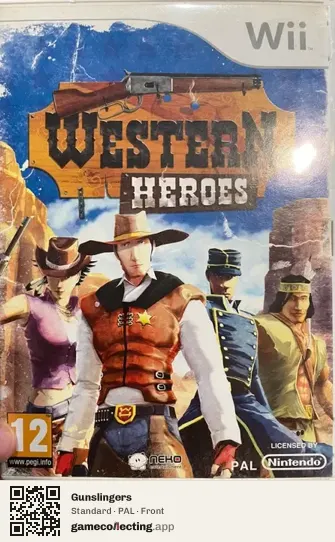 Gunslingers Nintendo Wii, PAL box front