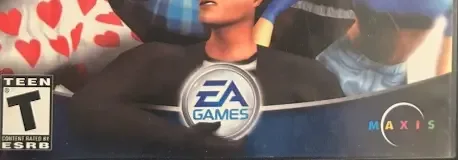 The Sims, the ESRB box on its front