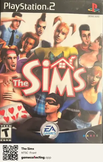 The Sims PlayStation 2, NTSC box front