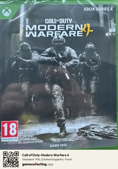 Call of Duty: Modern Warfare 4 Xbox Series X, United Kingdom box front