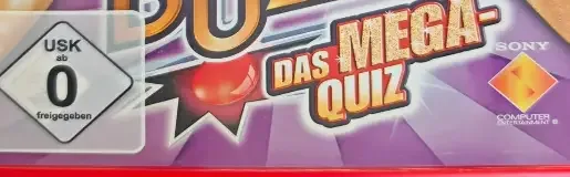 Buzz! The Mega Quiz, the USK square on its front