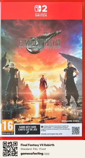 Final Fantasy VII Rebirth Nintendo Switch 2, PAL box front