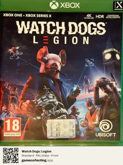 Watch Dogs: Legion Xbox One, Italy box front